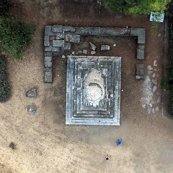 Loewe von Amphipolis Luftaufnahmen 0001