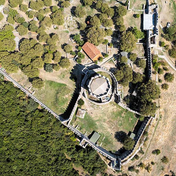 Platamonas Burg Luftaufnahmen 0008